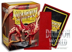 Standard Sleeves - Ruby Matte - 100ct - Dragon Shield